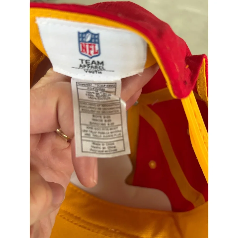 NFL Team Apparel Kansas City Chiefs‎ Snapback Hat Red White Yellow Cap